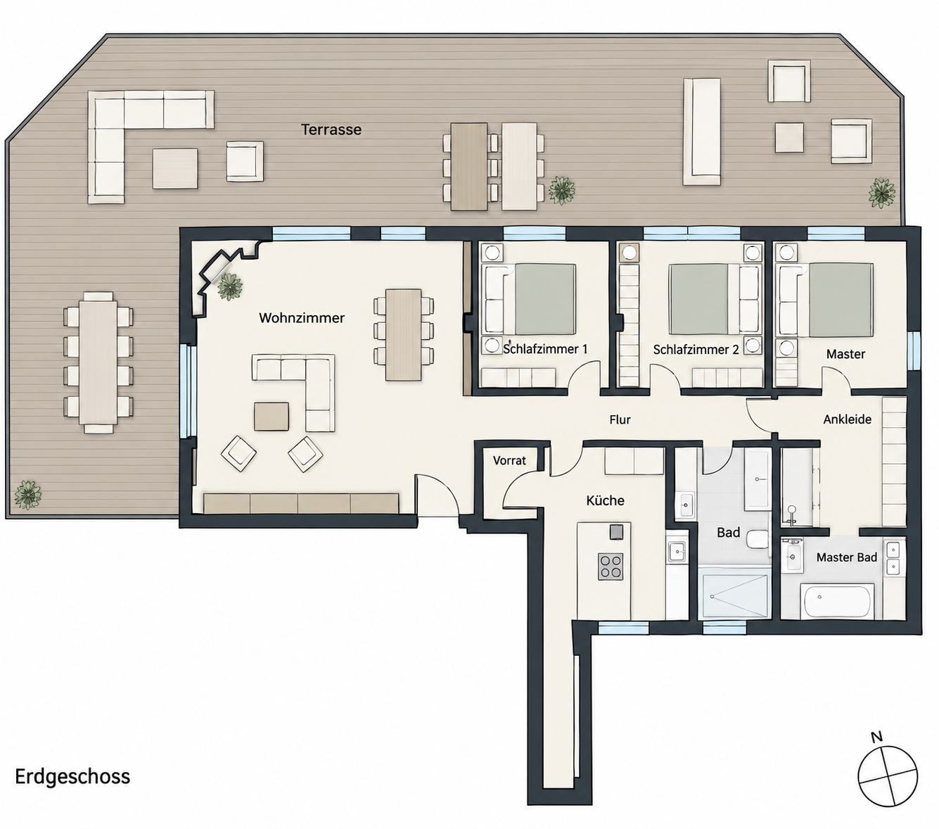 PENTHOUSE PALMA ES FONERS — Penthouse with terrace